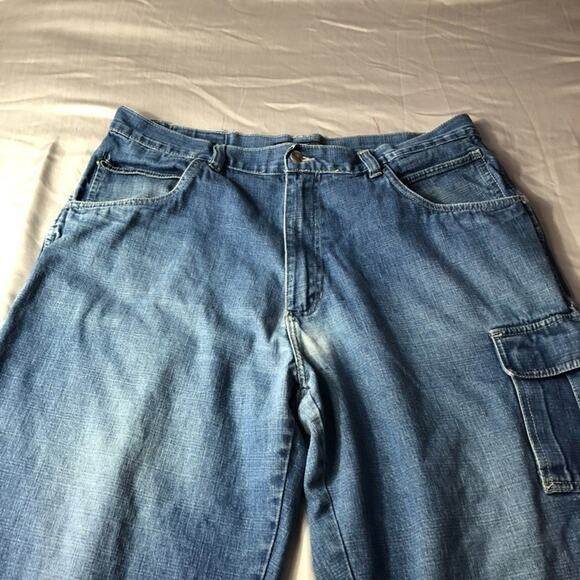 VTG Men’s Fubu Collection Carpenter Jeans 40x34 90s Y2K HipHop Baggy Distressed - Picture 3 of 15